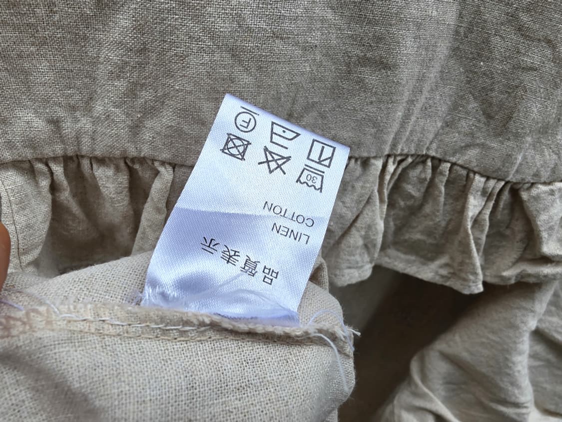 세일러 카라 린넨 롱 원피스 상품이미지6