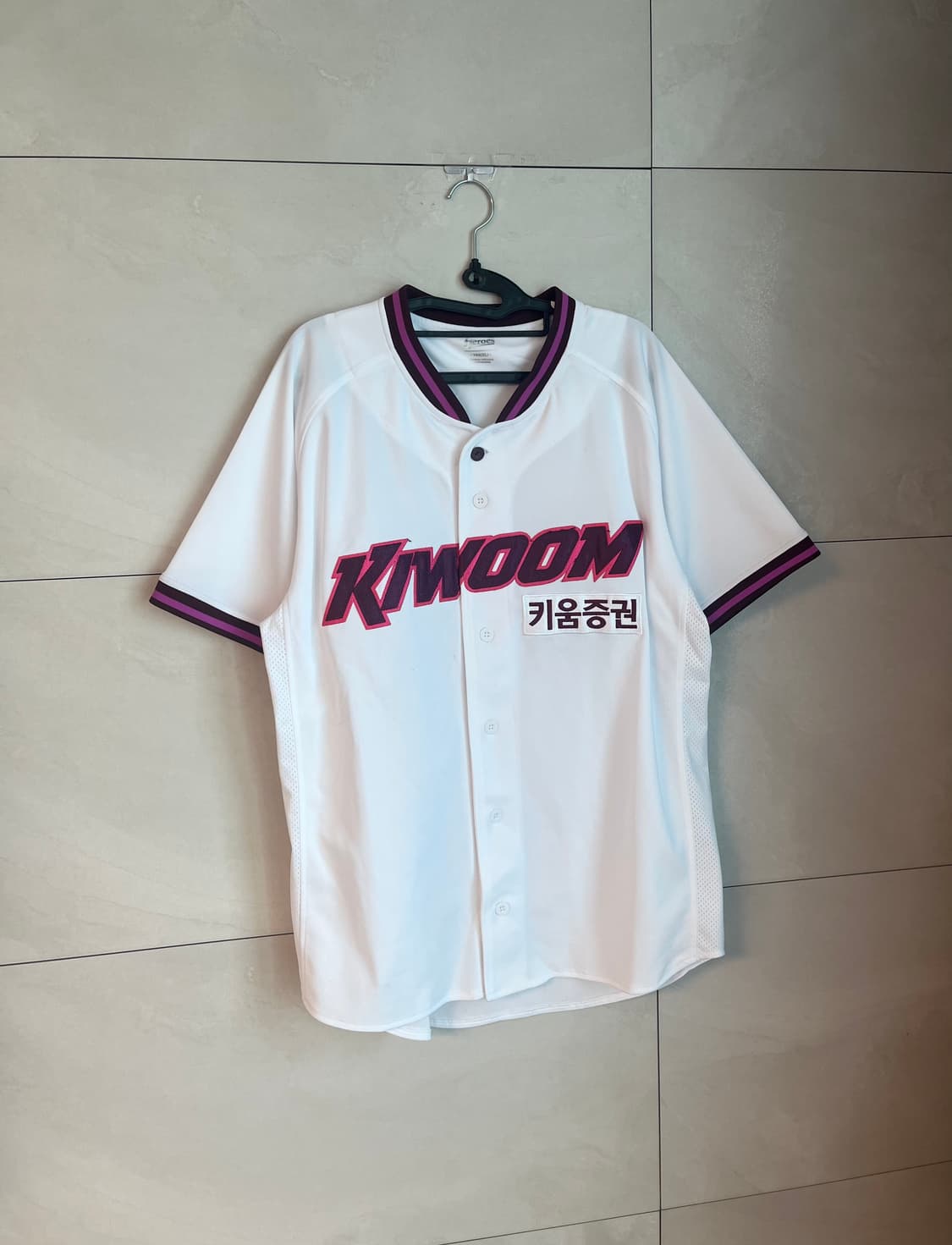 [XL/105] 25년 키움 히어로즈 노마킹 야구 홈 유니폼  상품이미지3