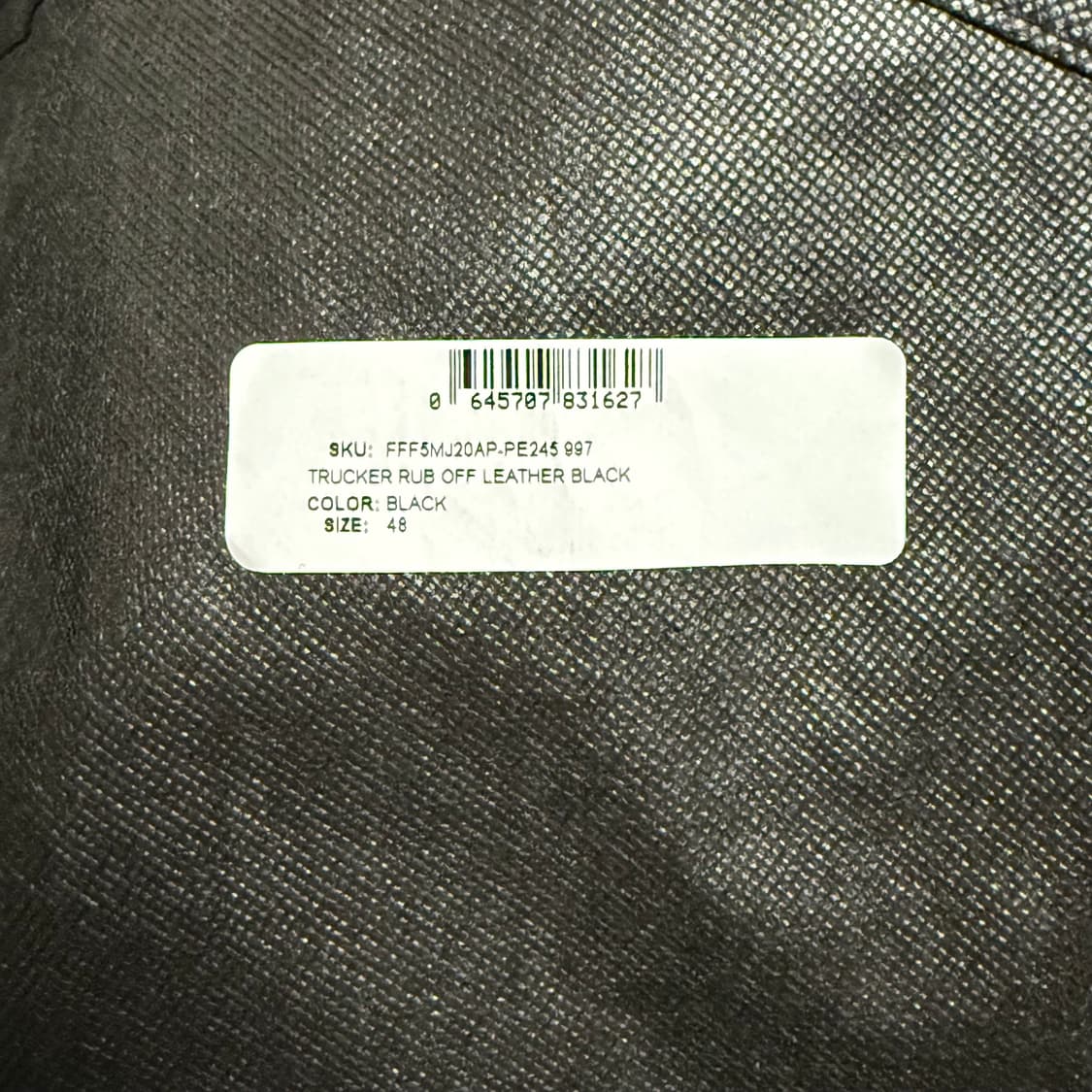 [48] 424 Rub Off 트러커 레더 자켓 상품이미지5