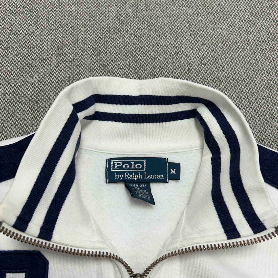 폴로 빅포니 화이트 코튼 트랙자켓(M) 상품이미지2