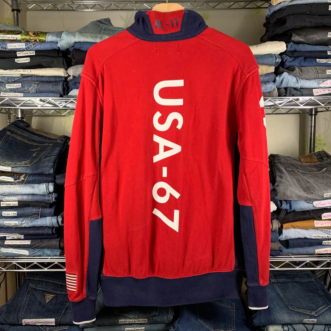 [L] 폴로 랄프로렌 USA 하프집업 스웻 상품이미지3