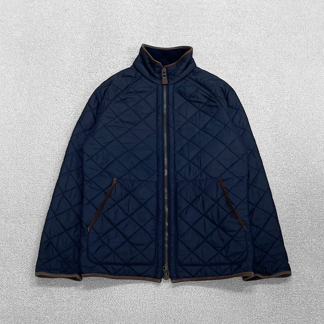 폴로 랄프로렌 투웨이 다이아몬드 퀄팅 자켓 네이비 상품이미지1