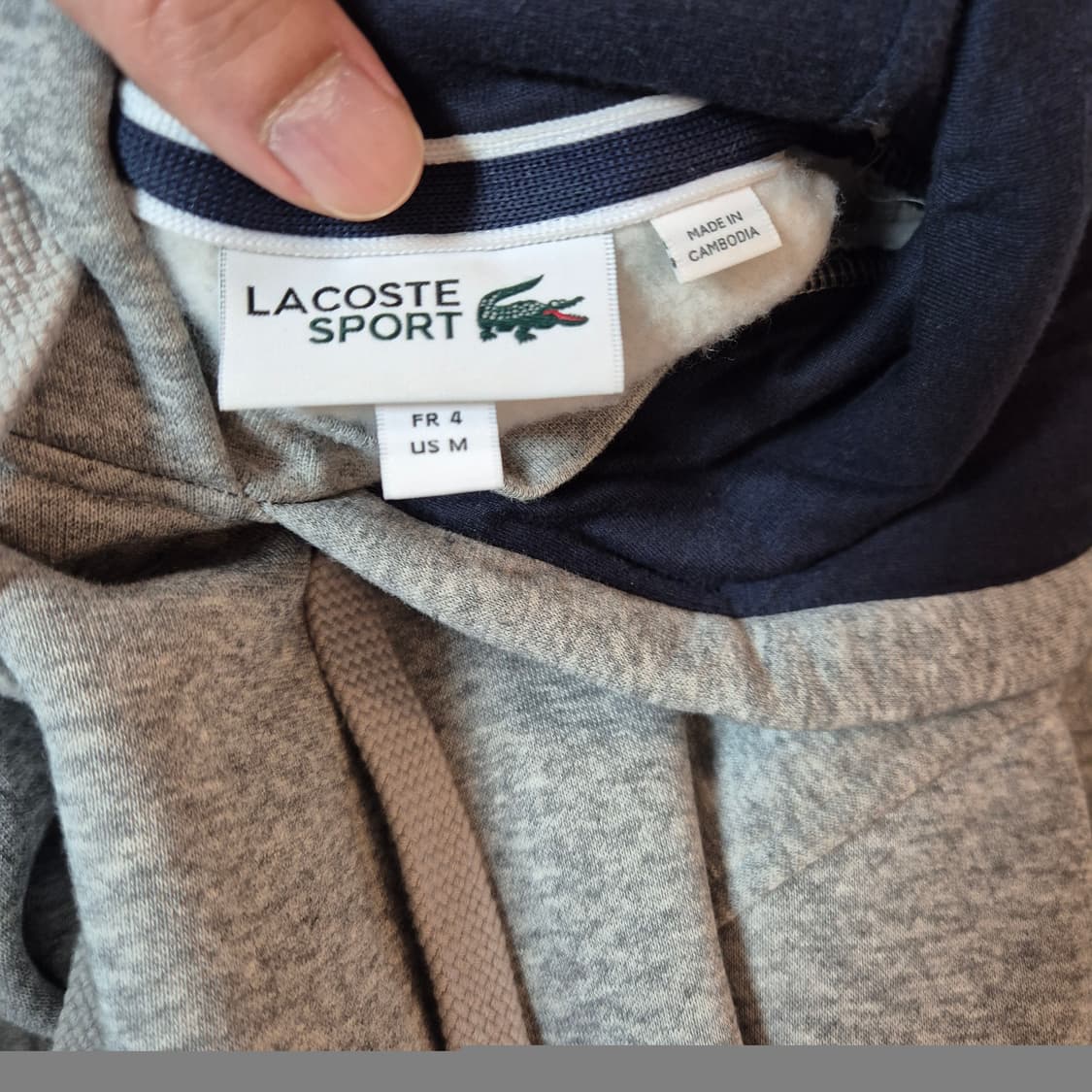 라코스테 그레이 후드티 M 상품이미지6