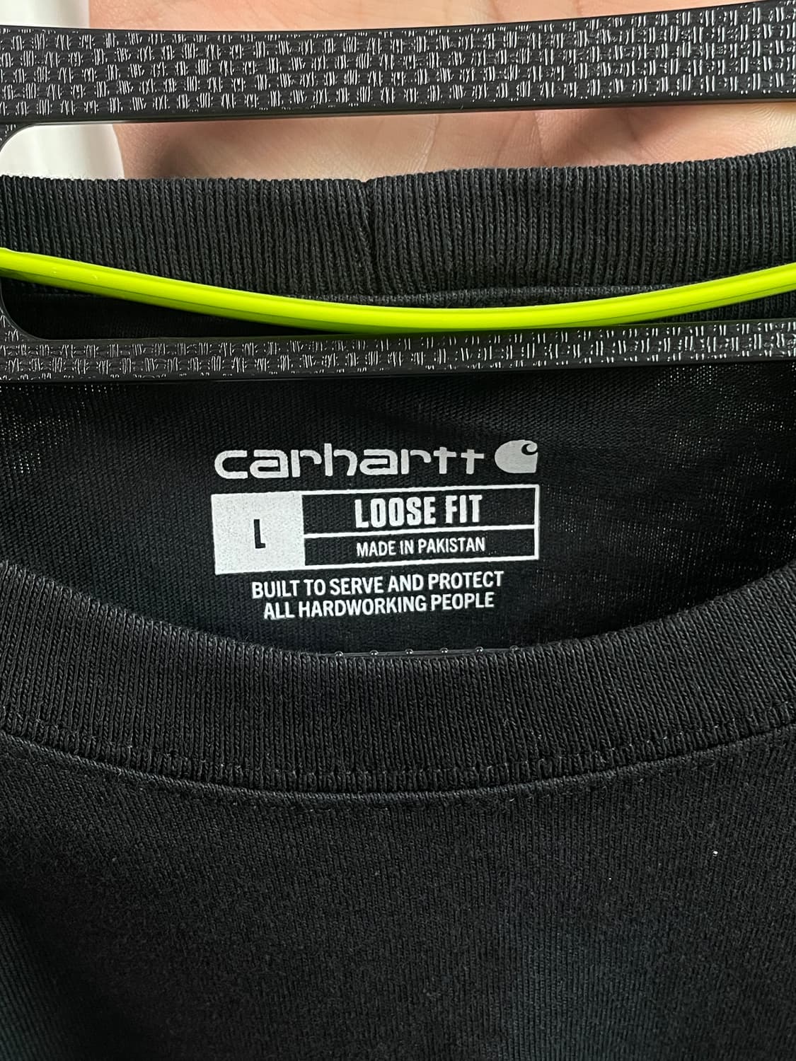 칼하트 루즈핏 헤비웨이트 레귤러 롱슬리브 포켓 티셔츠 상품이미지3