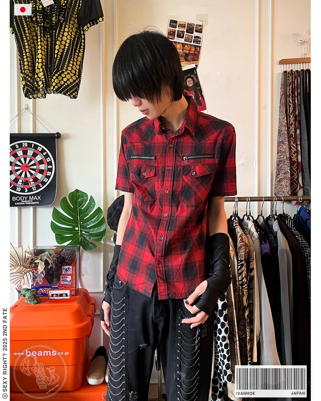 90-00s Ivanhoe 1/2 Buffalo Check Shirt 상품이미지1