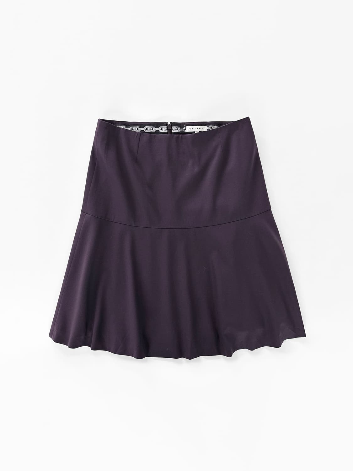 00s 빈티지 셀린느 플레어 울 스커트 상품이미지2