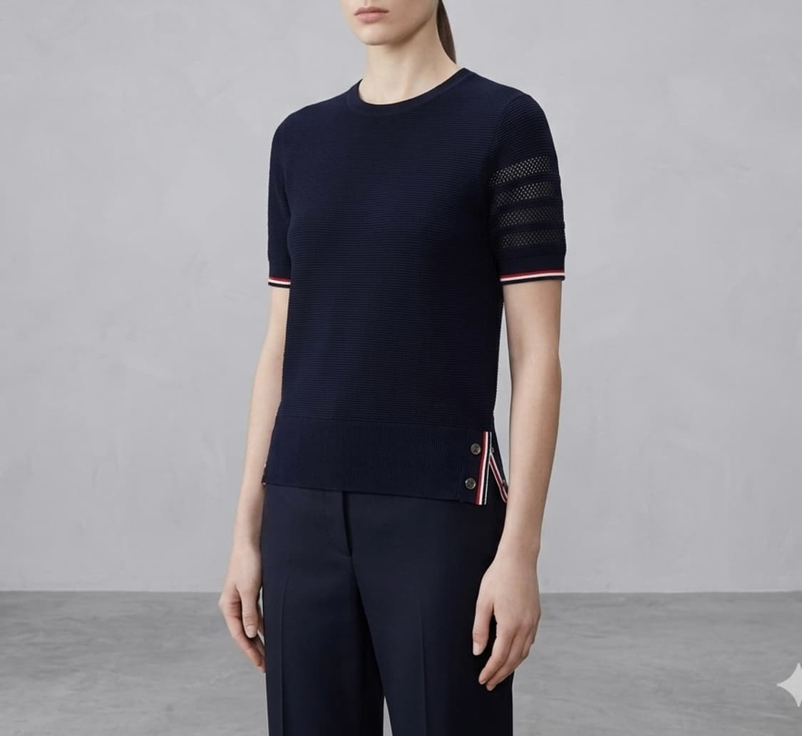 [55]톰브라운 수피마 반팔 니트 상품이미지1