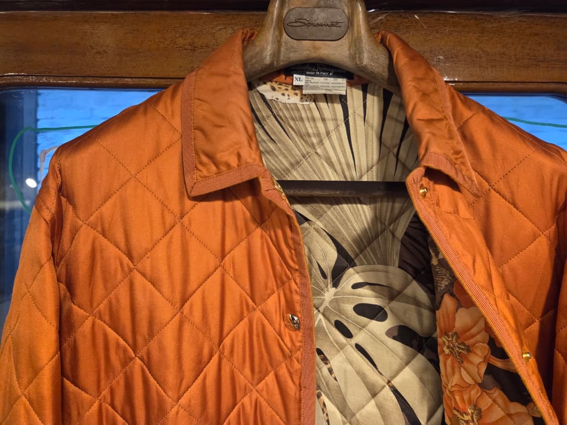 살바토레 페라가모 실크퀼팅자켓 상품이미지3