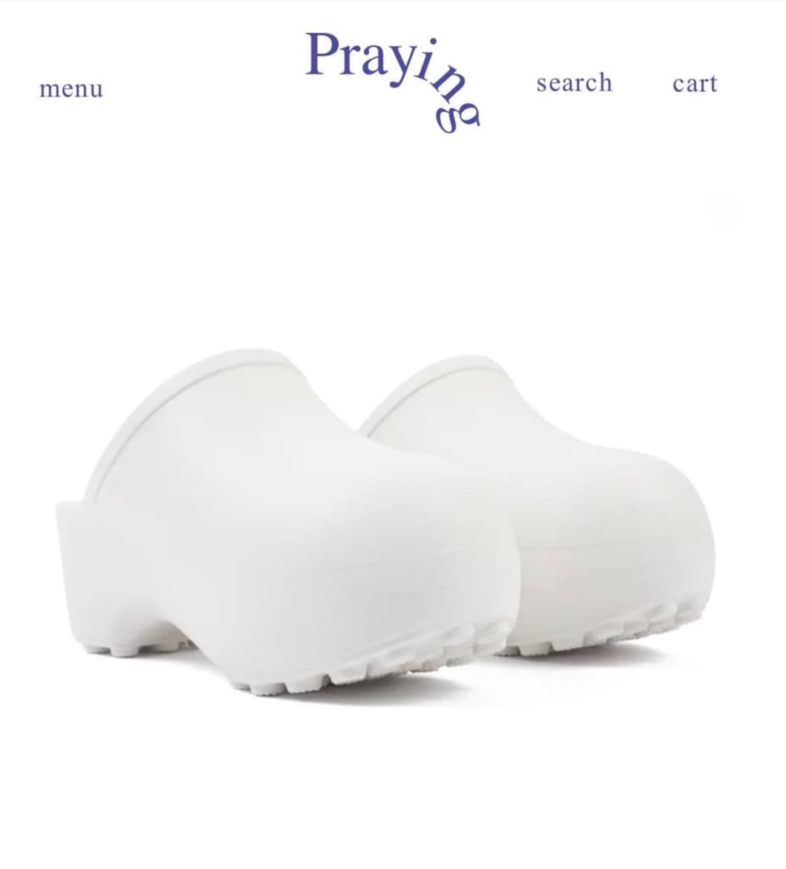 프레잉 클로그 250 화이트 상품이미지1