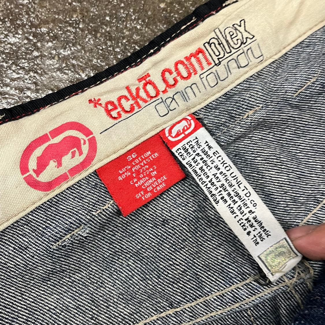 00s Ecko 올드스쿨 데님 카펜터 팬츠 (35“) 상품이미지7
