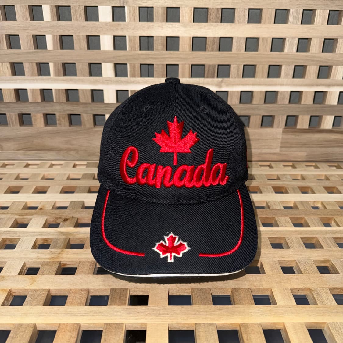 빈티지 캐나다 파이핑 라인 캡 상품이미지2