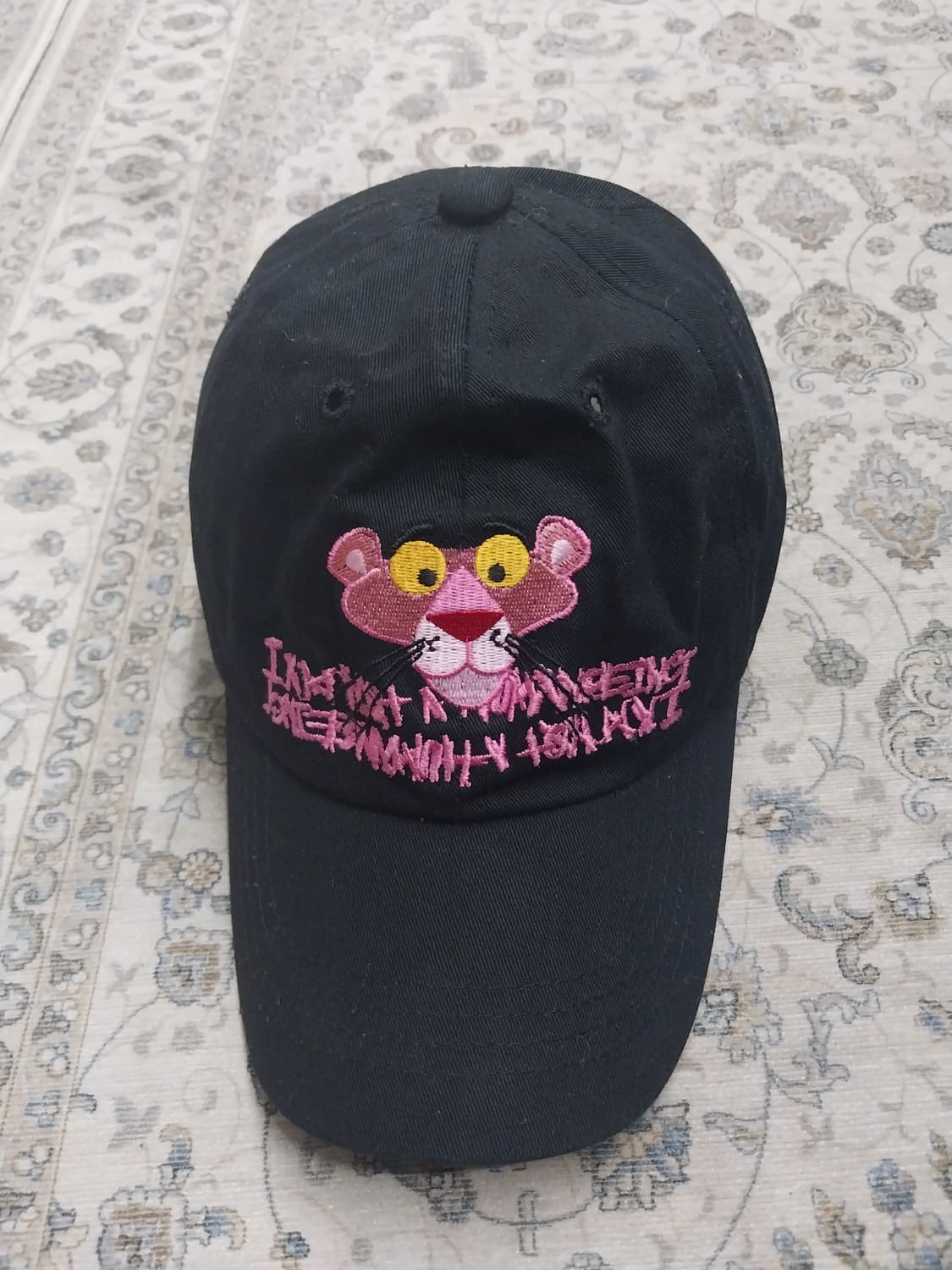 아임낫어휴먼비잉 핑크팬더 블랙 볼캡 상품이미지1