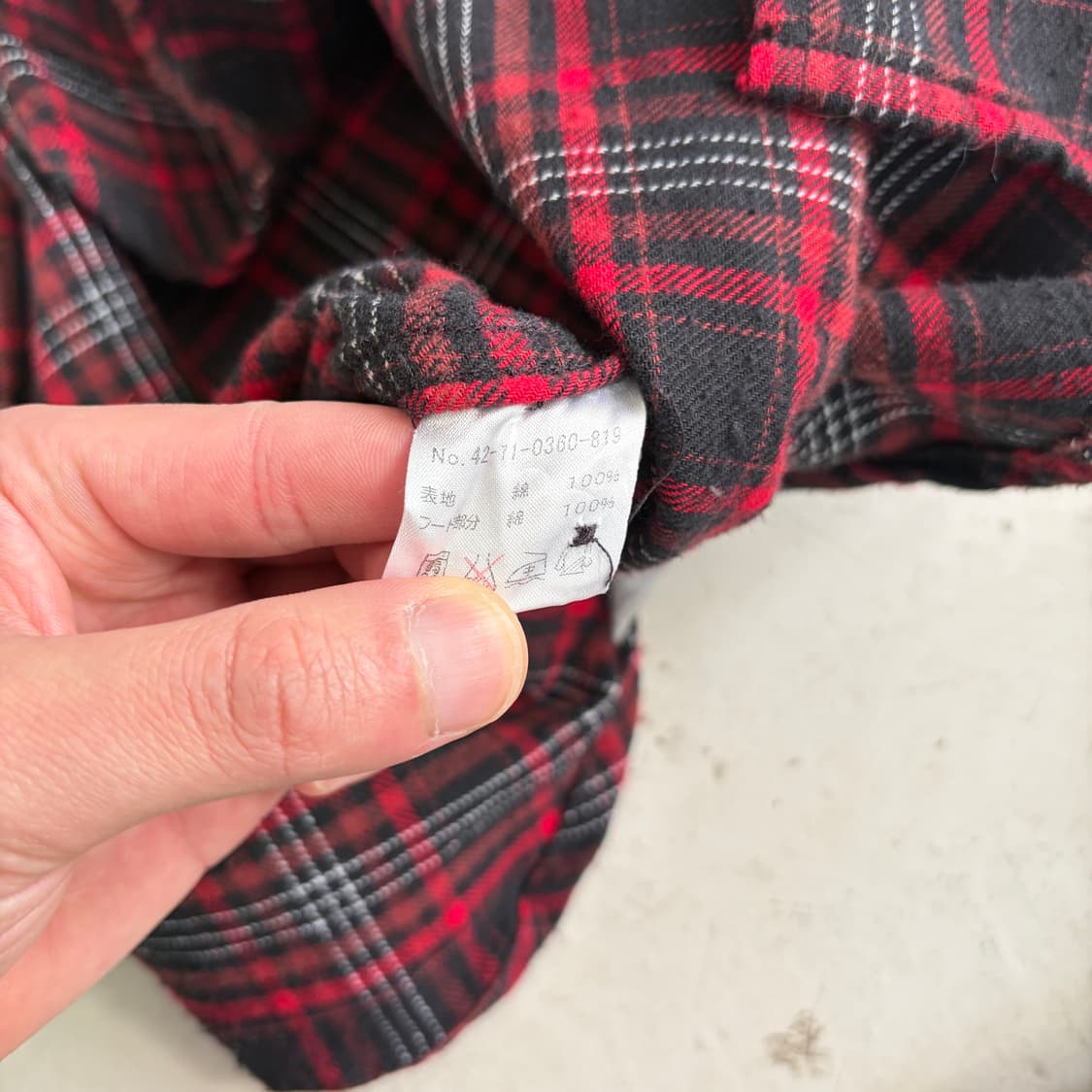 BEAMS 빈티지 빈티지 체크 후드 셔츠 M 상품이미지6