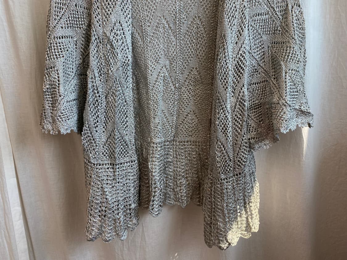 실버 반팔 오픈형가디건(M-L) 상품이미지5