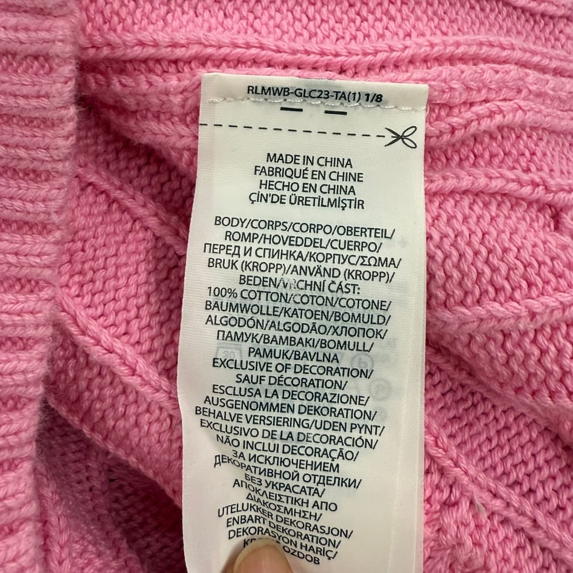 폴로 랄프로렌 핑크 니트 상품이미지6