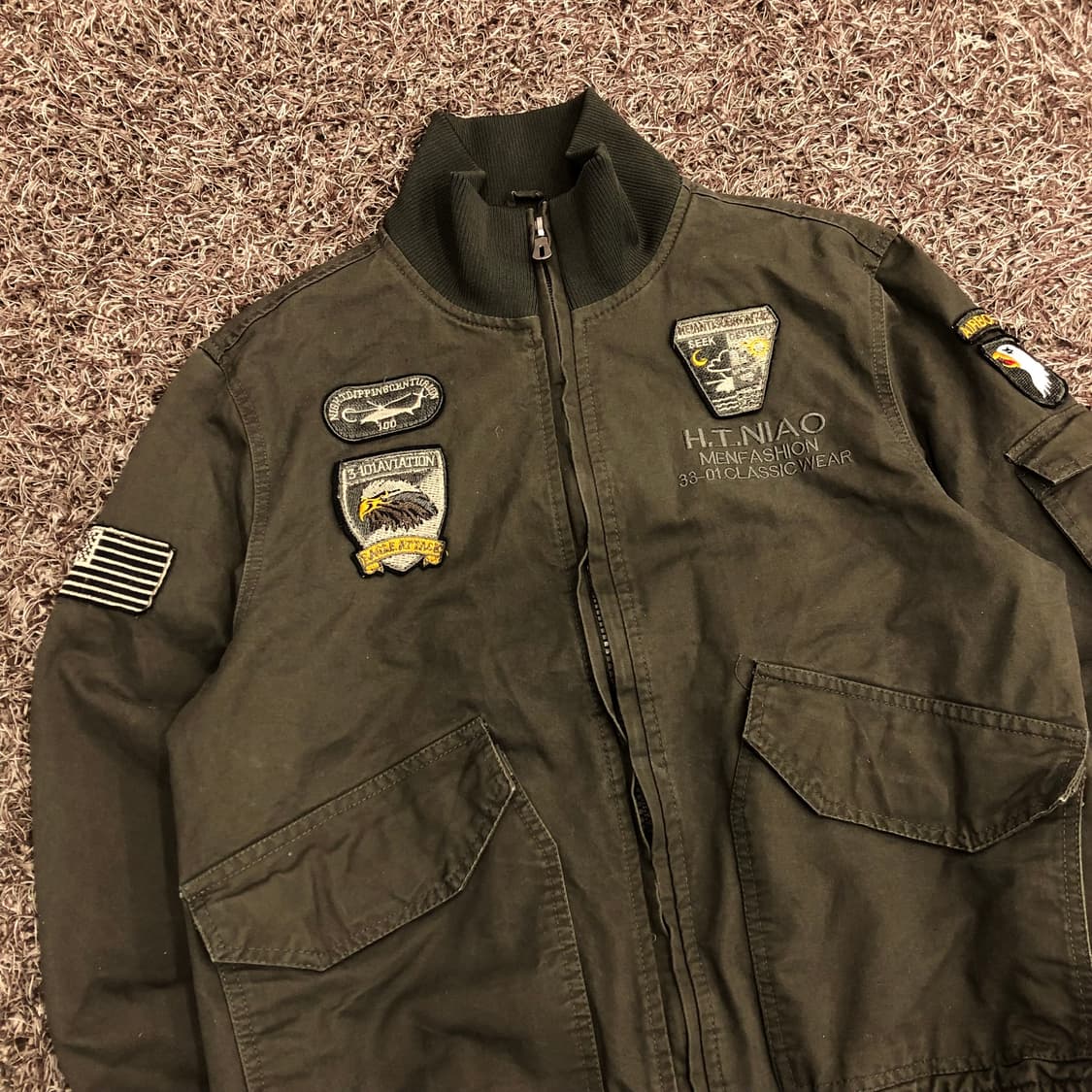 빈티지 밀리터리 봄버 자켓 상품이미지2