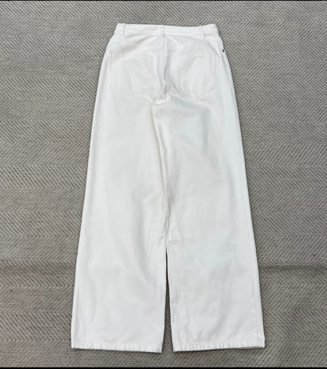 아페쎄 버튼플라이 화이트 데님 26사이즈 상품이미지3