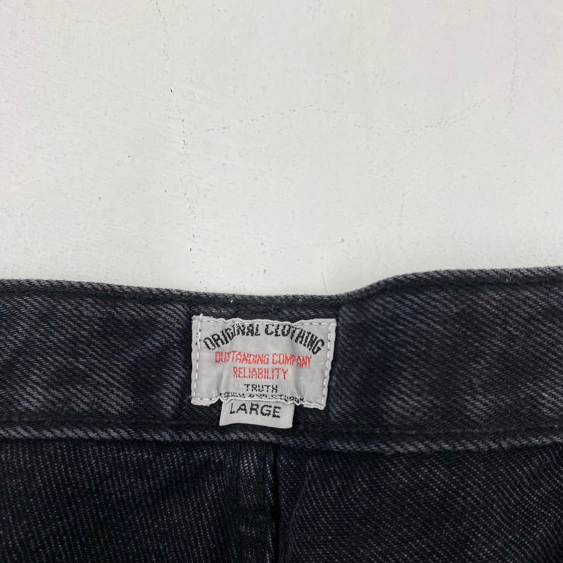 아웃스탠딩 흑청 블랙 데님 진 (34) 상품이미지6