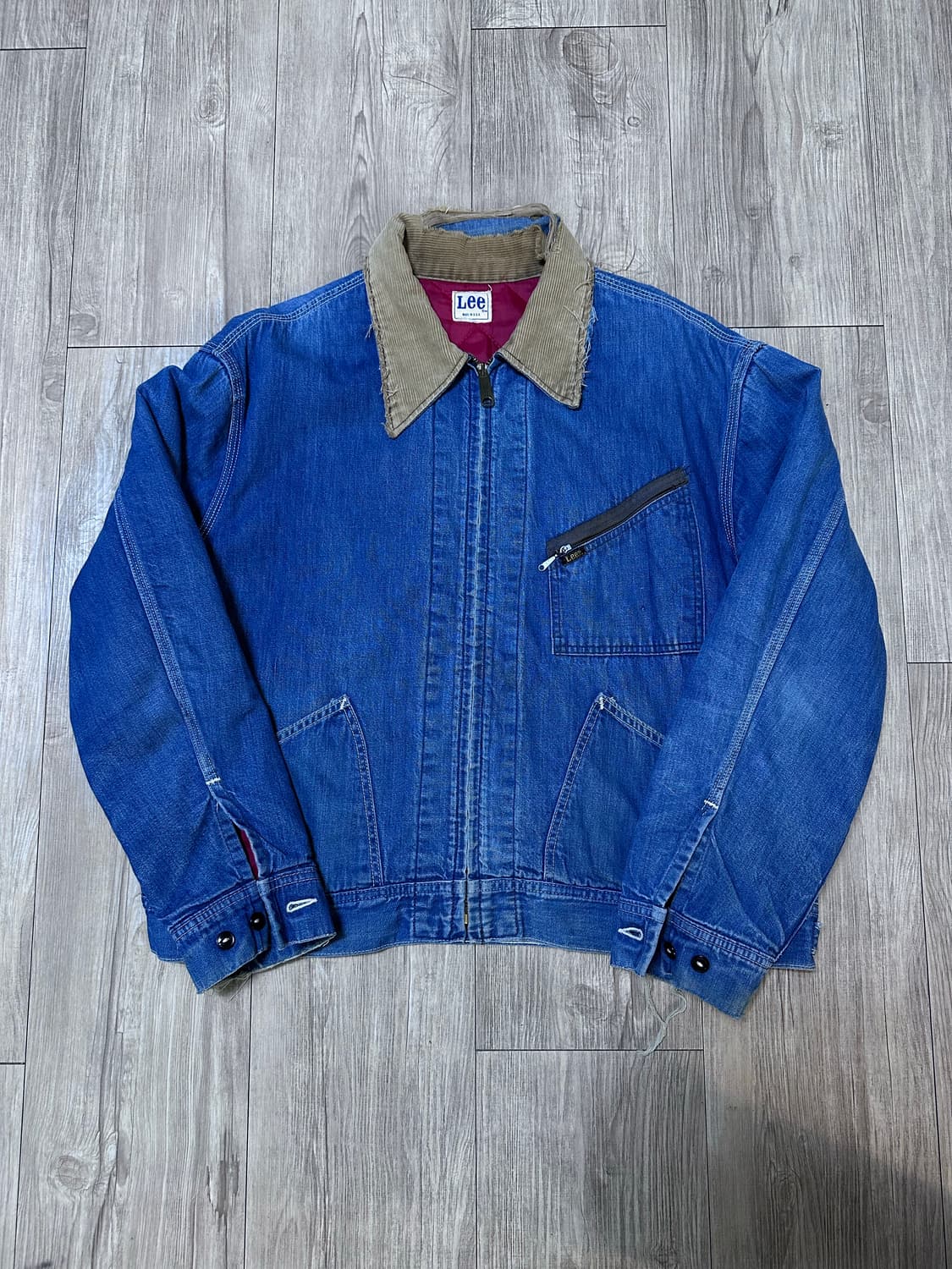 빈티지 Lee 91b 데님 자켓 블루 상품이미지1