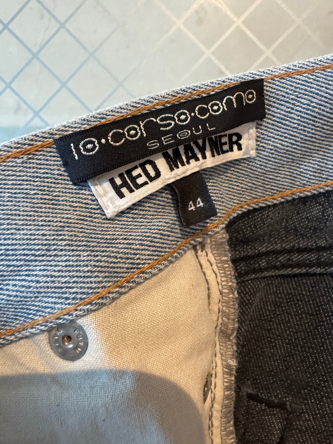 헤드메이너 투톤 와이드 데님 상품이미지4