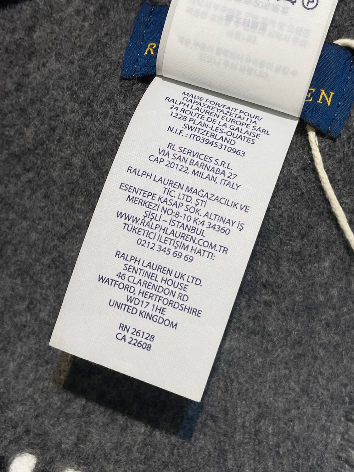 폴로 랄프로렌 배색 목도리 A1424 상품이미지9