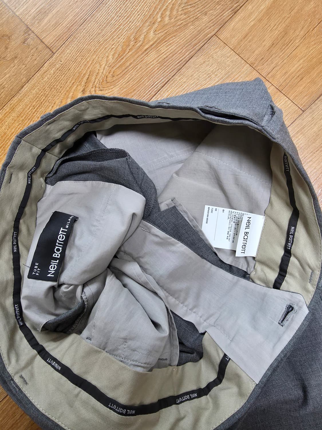 닐바렛 그레이 울 슬랙스 상품이미지5