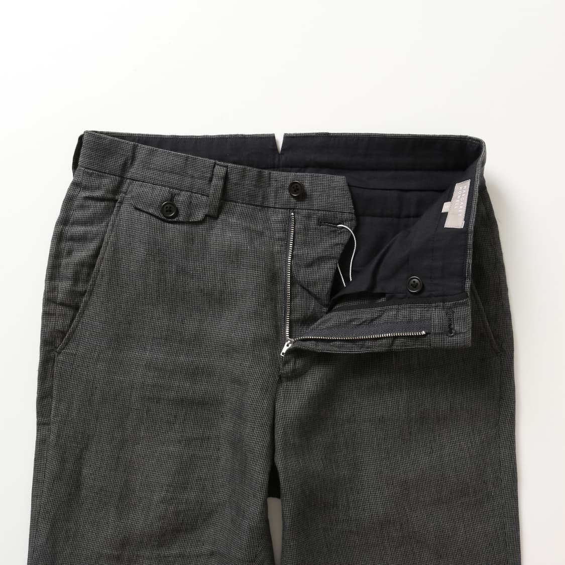 마가렛호웰 하운드투스 체크 리넨 트라우져  상품이미지4