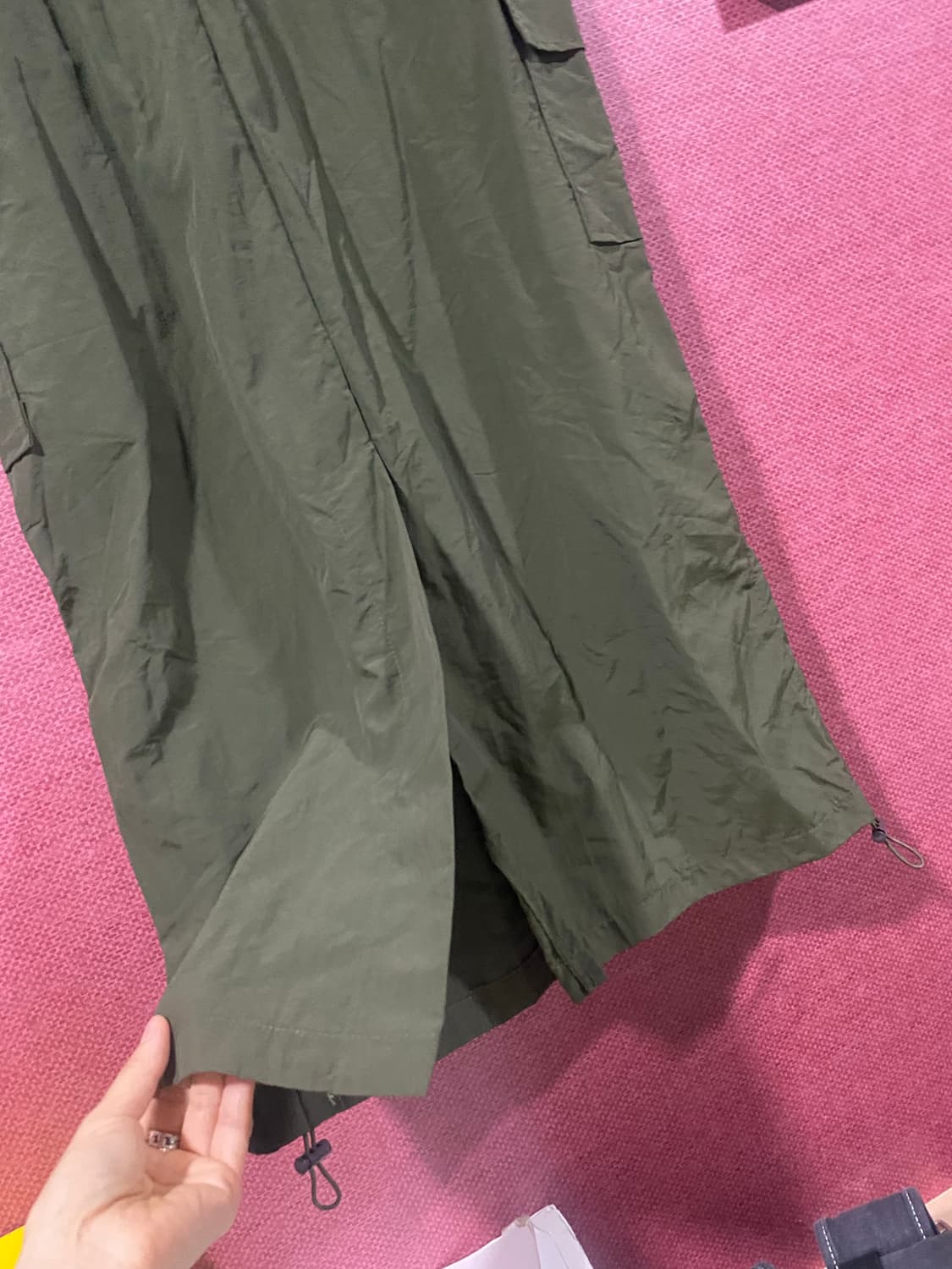 미드포인트 카키 카고 롱 스커트 F(새상품) 상품이미지5