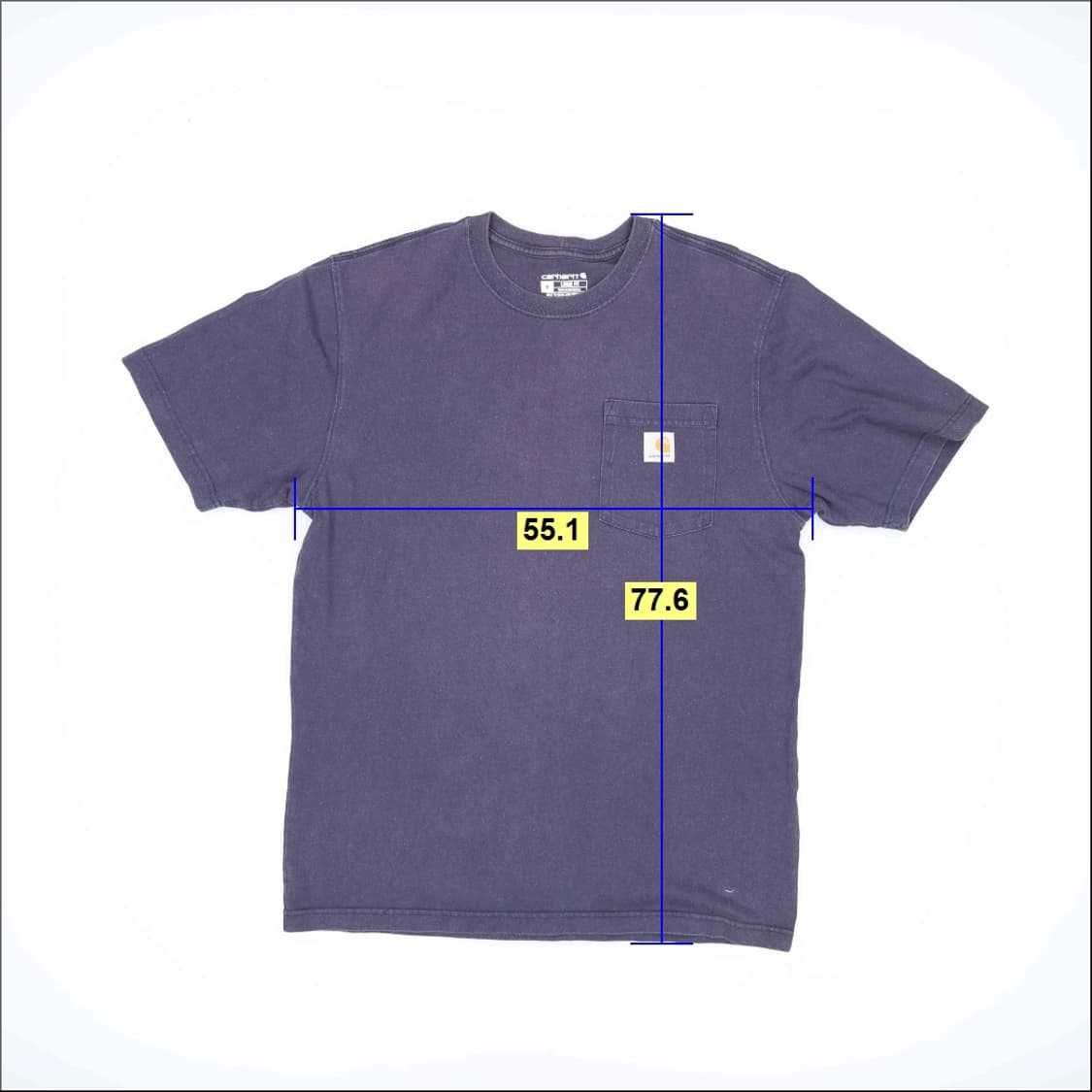 M 칼하트 네이비 루즈핏 반팔티 0410H1 상품이미지6