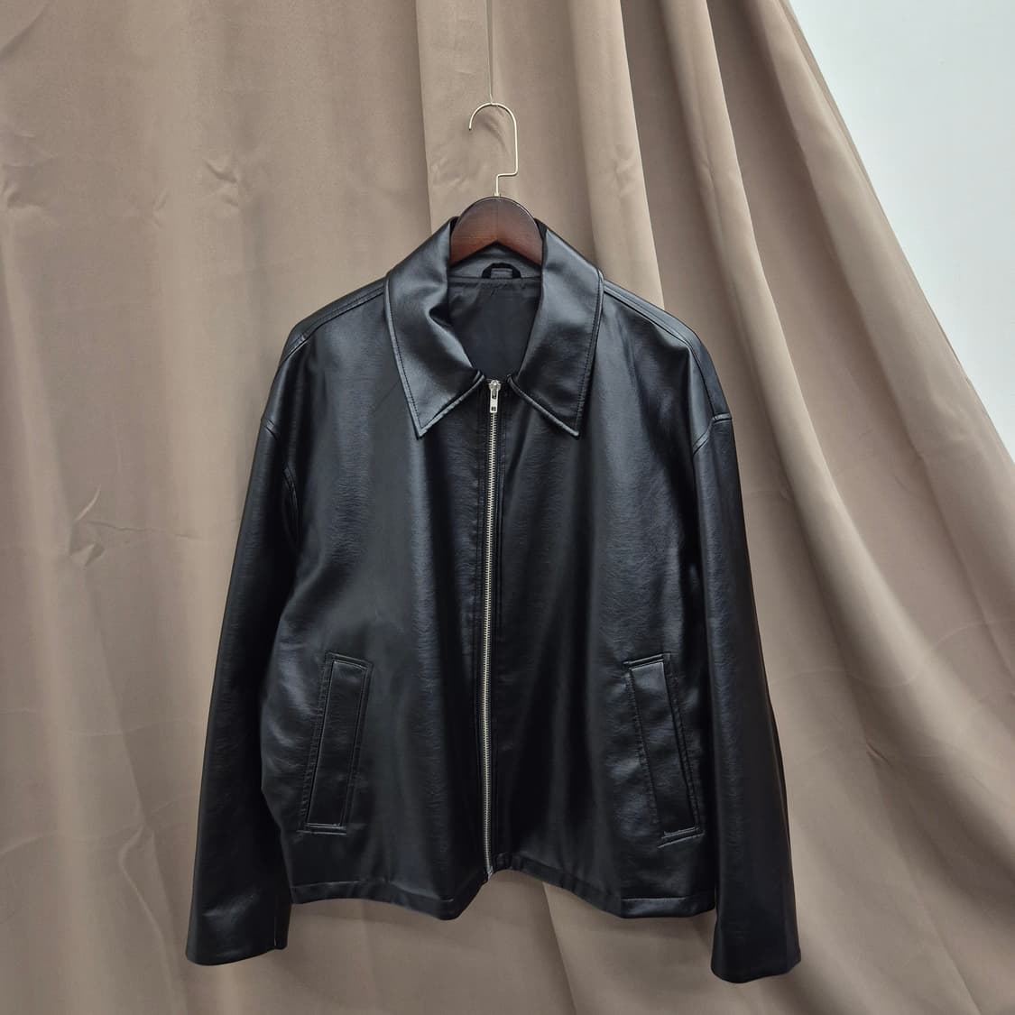 에잇세컨즈 레더 스타일 자켓 2XL 상품이미지1