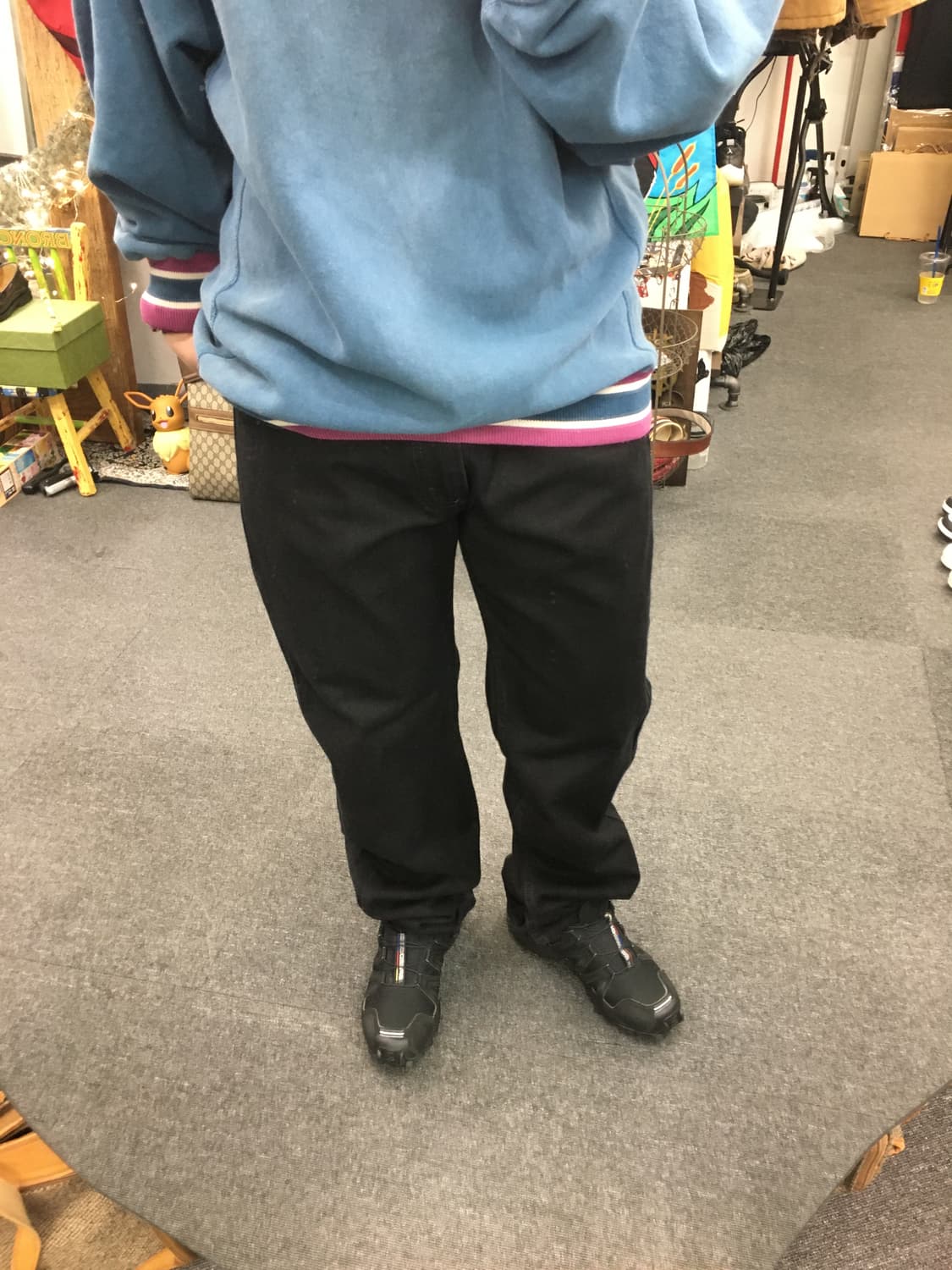 Levis 리바이스 505 흑청 데님팬츠 상품이미지1