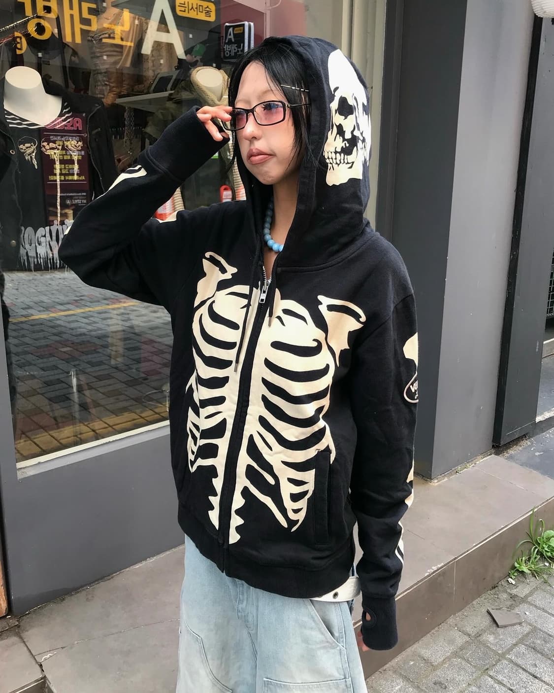 Vanson Bone Hood Zip-Up 상품이미지1