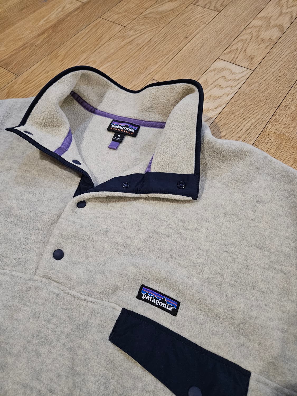 파타고니아 신칠라 헤비웨이트 오트밀 헤더 xl 1회착 새상품급  상품이미지1