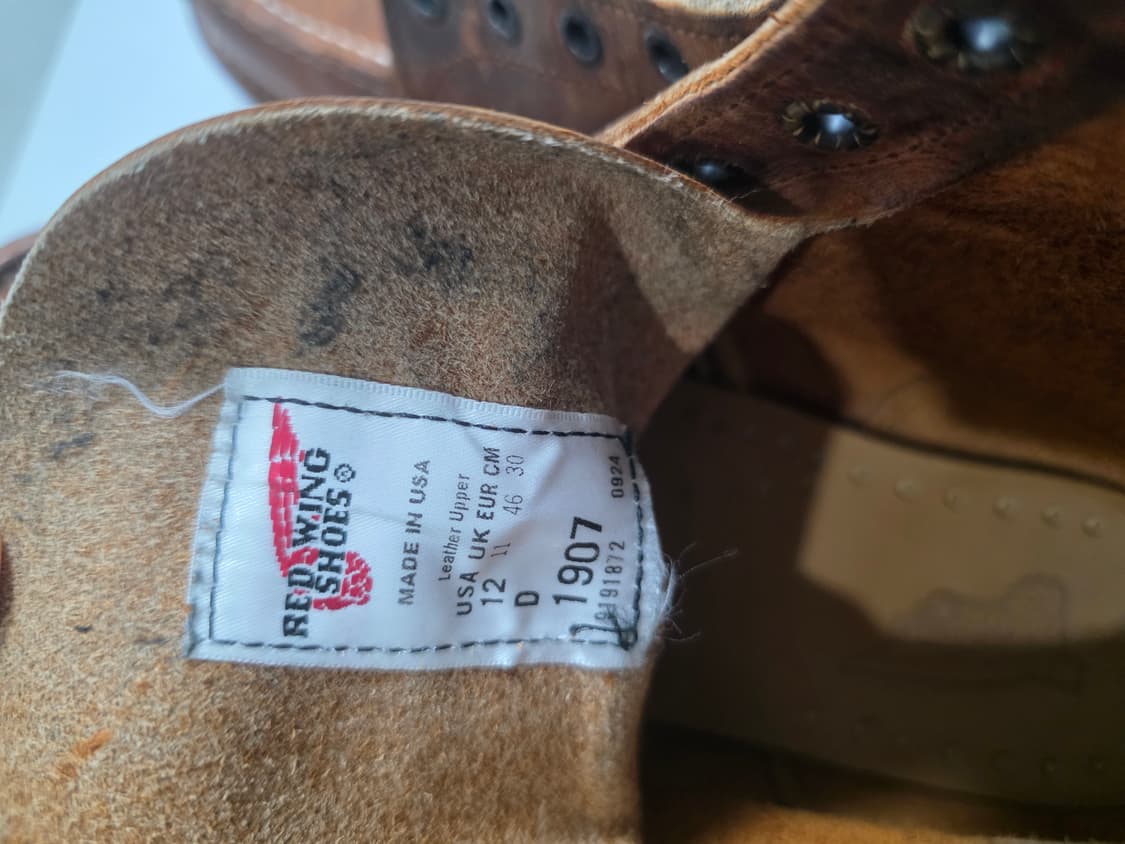 레드윙 목토 1907 US 12D 300사이즈 팝니다 상품이미지4