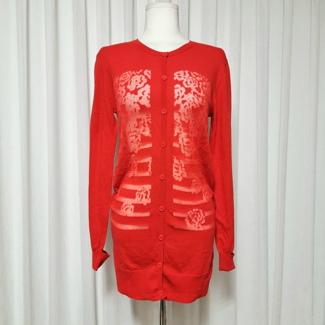 오일릴리 Oilily 레이스시스루 롱 가디건 (44-55) 택달린 새상품 상품이미지2