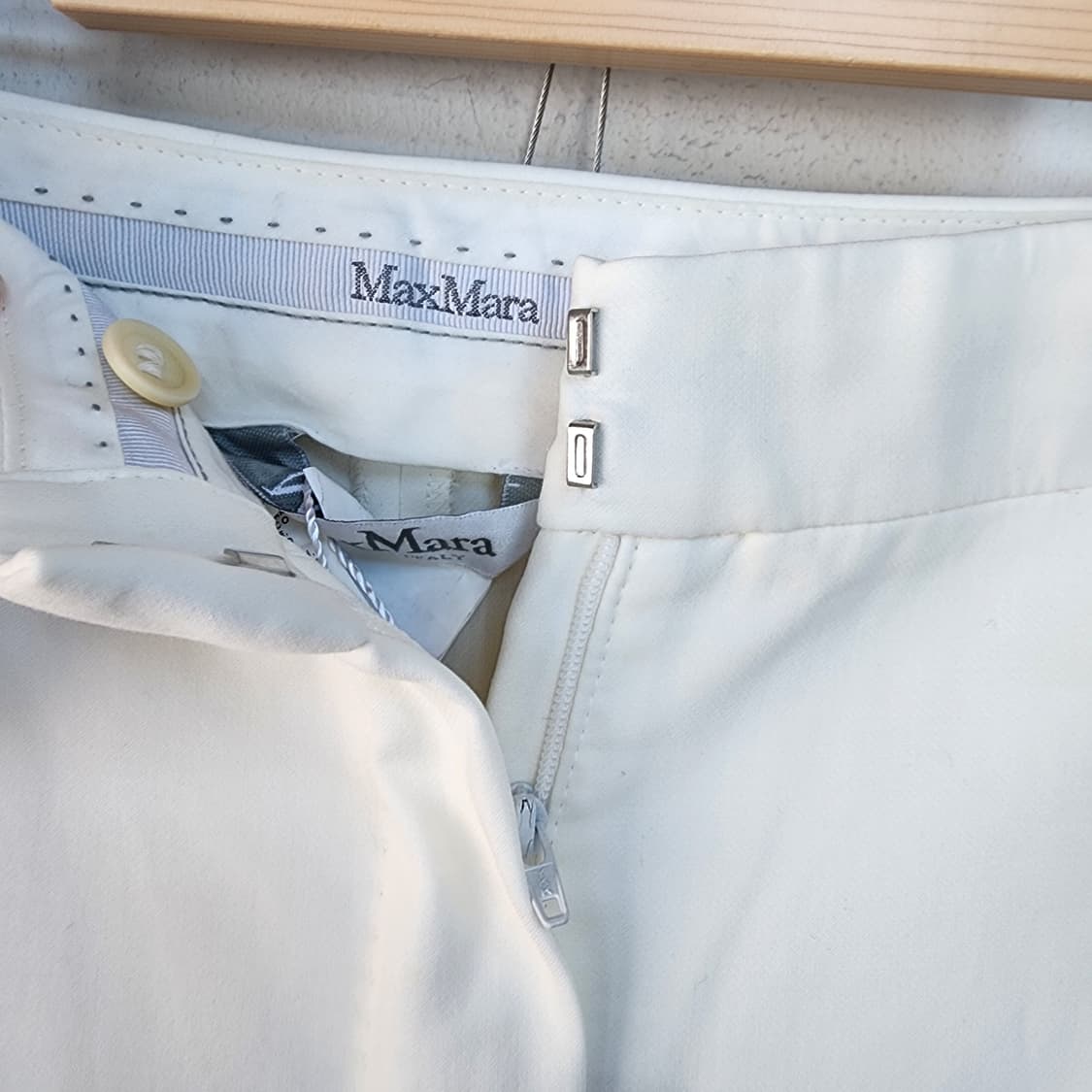 막스마라 아이보리 부츠컷 슬랙스 상품이미지2