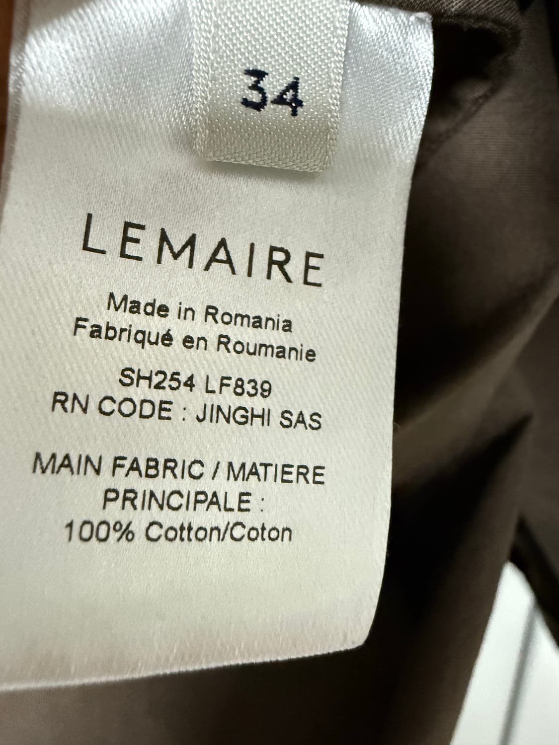 르메르 트위스트 셔츠 상품이미지4