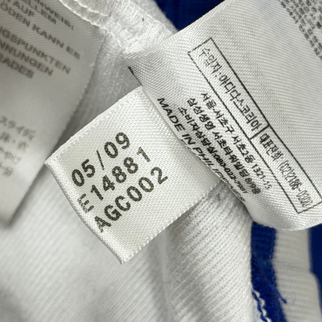 아디다스 빈티지 희귀 첼시 트랙탑 져지 자켓 화이트 블루 L 상품이미지6