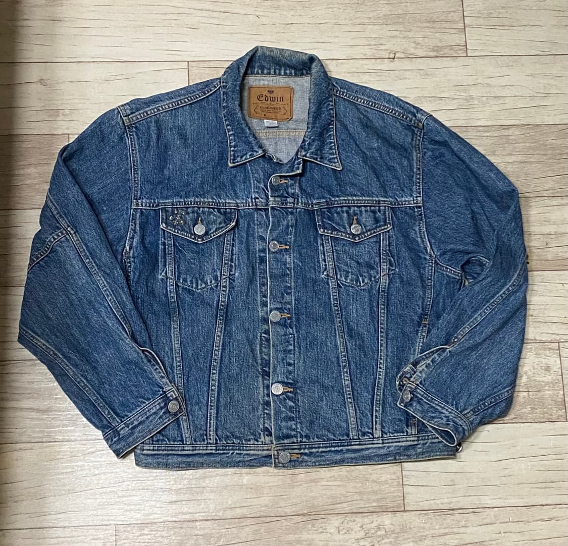에드윈 빈티지 오버핏 찡 청자켓 105 사이즈 상품이미지1
