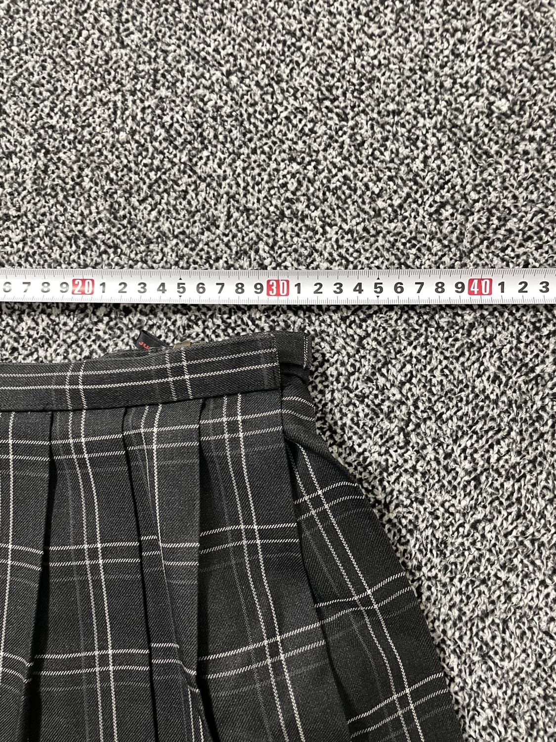 빈티지9. JUNKO KOSHINO 준코 코시노 캠퍼스 체크 스커트 상품이미지5