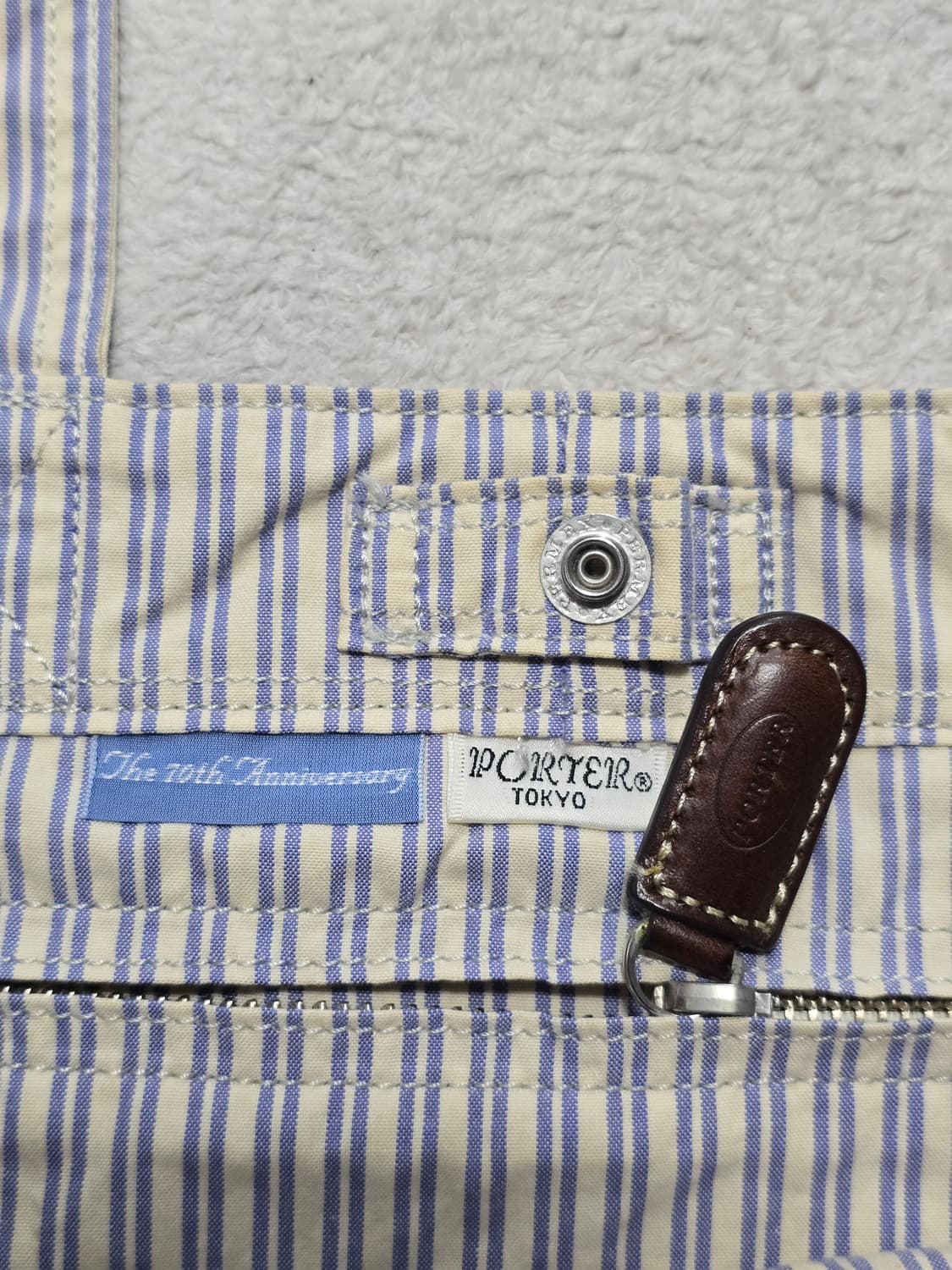 요시다포터 70주년 스트라이프 토트백  상품이미지7