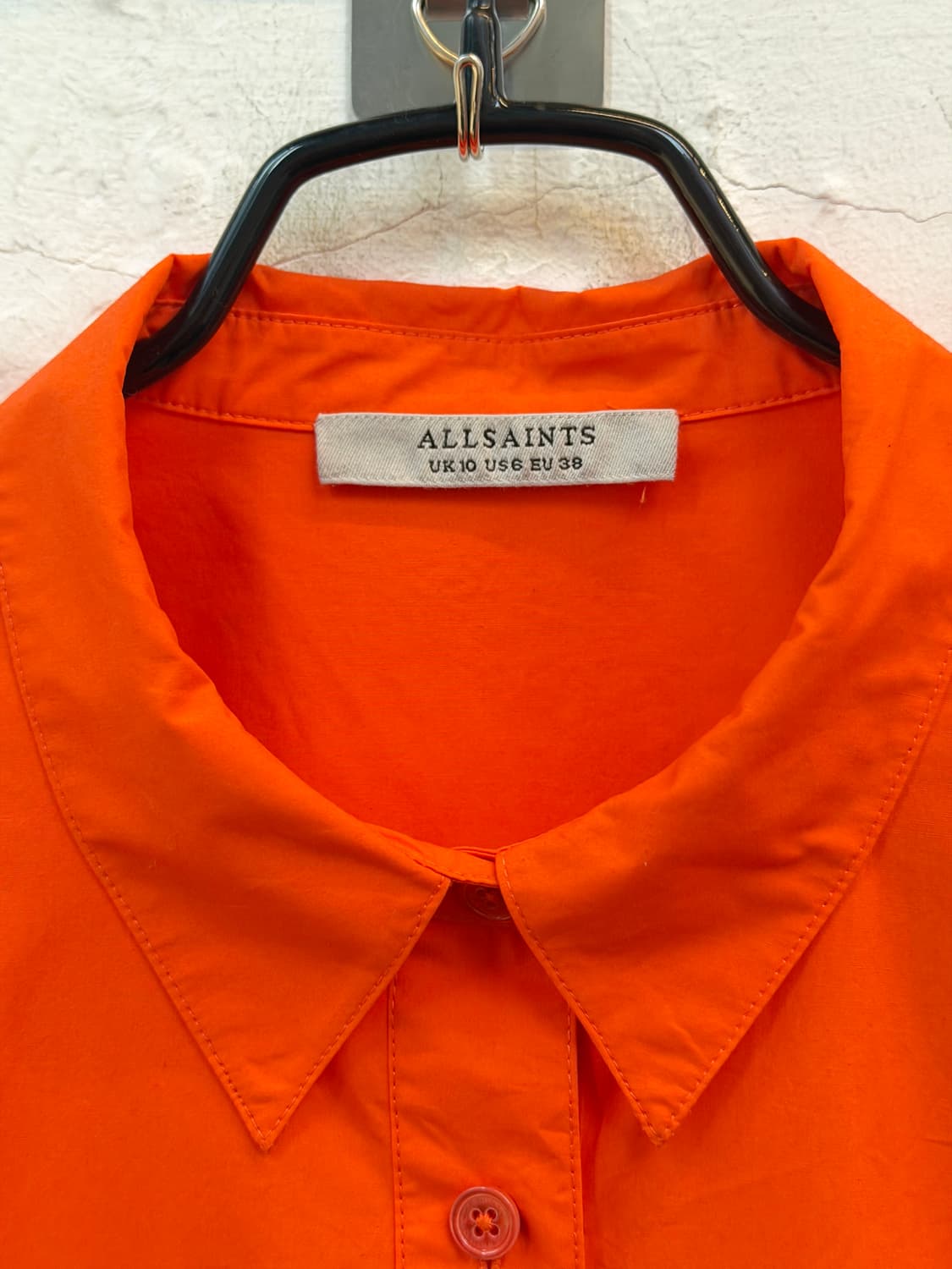Allsaints 올세인츠 롱 슬리브 셔츠 오렌지 UK 10 상품이미지2