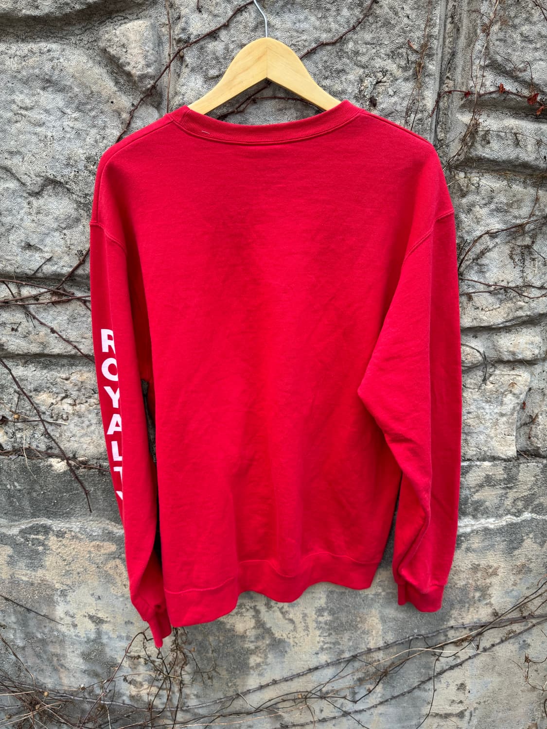 챔피온 빈티지 자수 팔 프린팅 스웻 셔츠 맨투맨 레드 L 상품이미지4