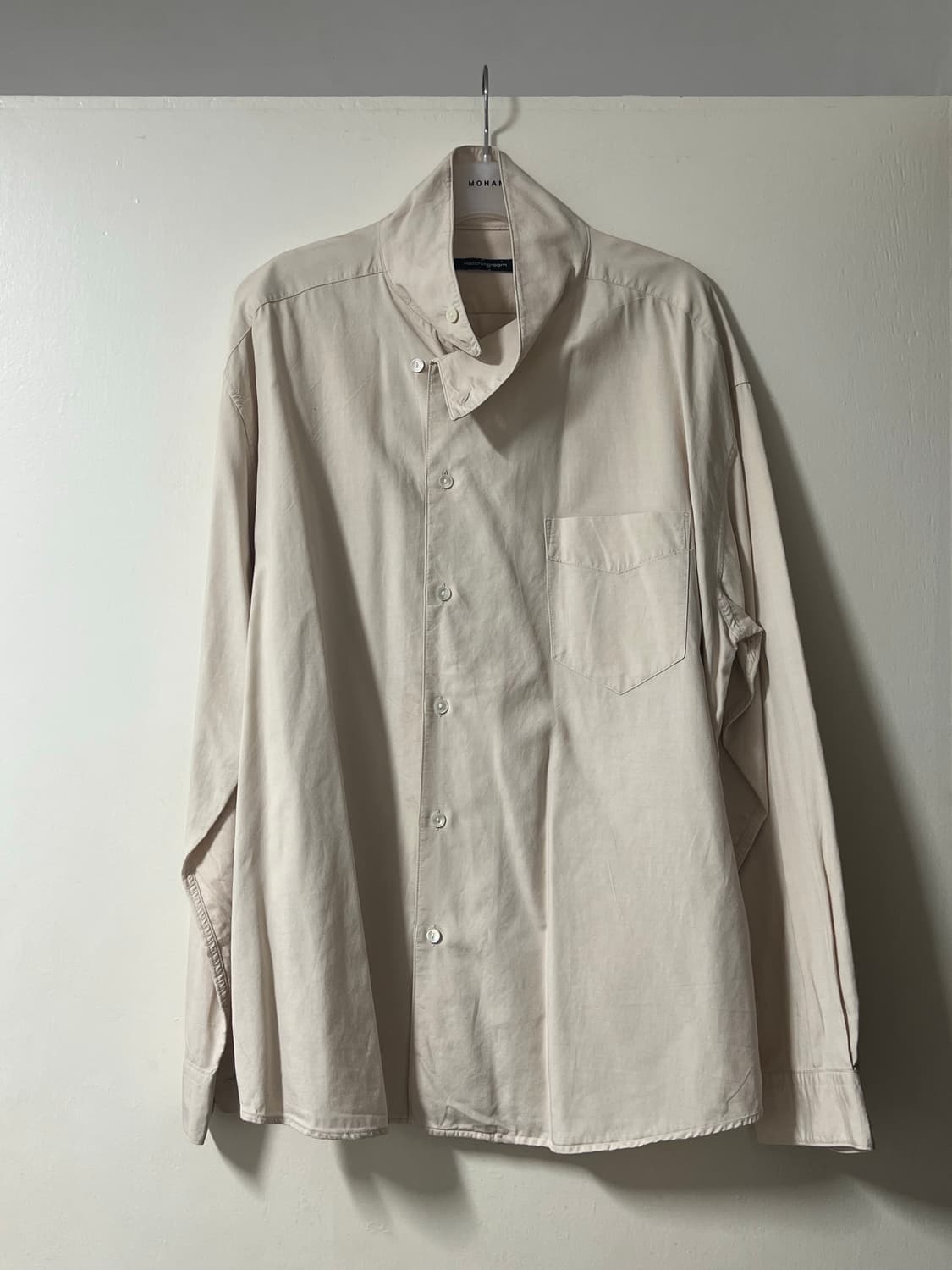 해칭룸 비대칭 셔츠 상품이미지1