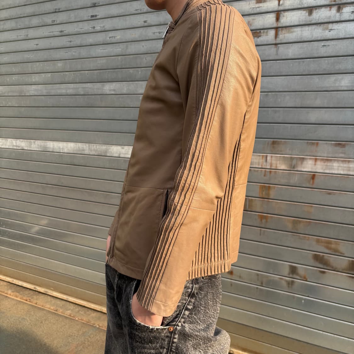 알마니 꼴레지오니 양가죽 시어링 자켓 상품이미지3