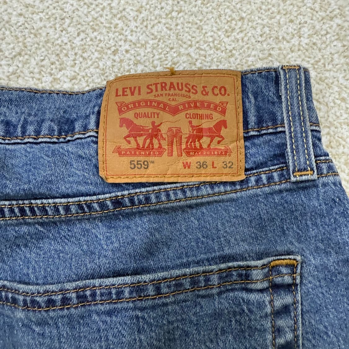 [W36 L32] 리바이스 559 세미와이드 데님팬츠 0107T1 상품이미지4