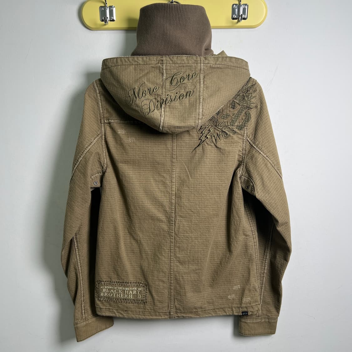 MCD 카키 밀리터리 후드 야상 자켓 S 상품이미지7