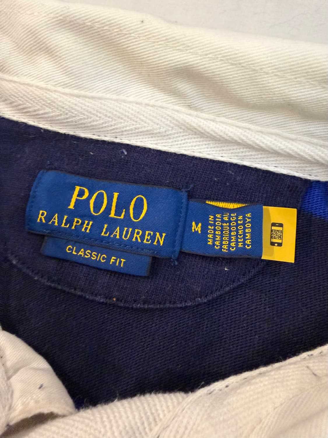 최신형) 폴로 랄프로렌 롱슬리브 스트라이프 럭비티 블루 네이비 상품이미지4