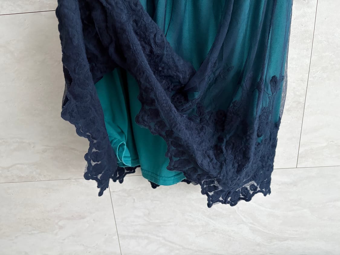 vintage lace trim skirt 상품이미지4