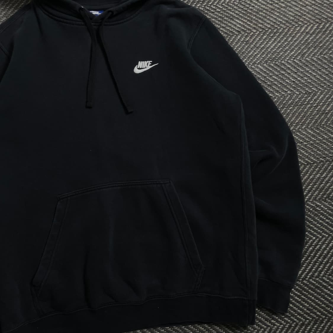 나이키 스우시로고 후드 티셔츠 블랙 o 4342 상품이미지2